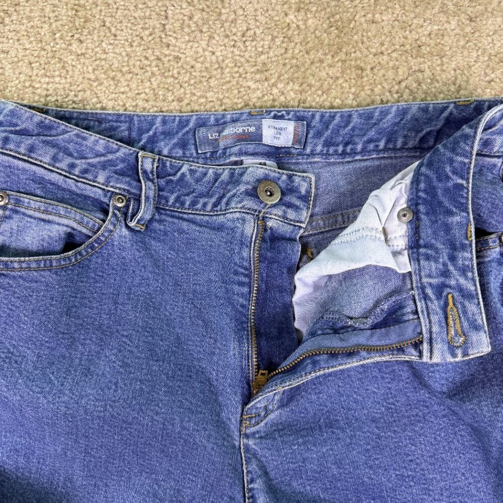 Liz Claiborne Women's Jeans Size 6 R Straight Leg Mid Rise Denim 29x30 F069 - Picture 3 of 13